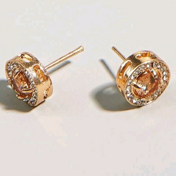 Faux Gem Rhinestone Studs - Picture 3 of 4